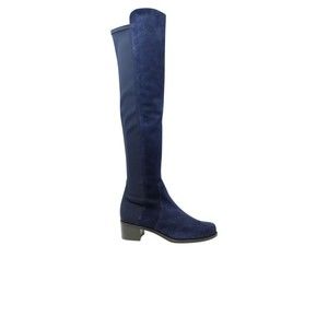 Stuart Weitzman Blue Suede Reserve Boots - NWT